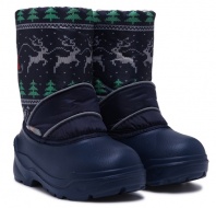 Сапожки детские. Дед Мороз/Темно синий. Сапожки детские. Дед Мороз/Темно синий.